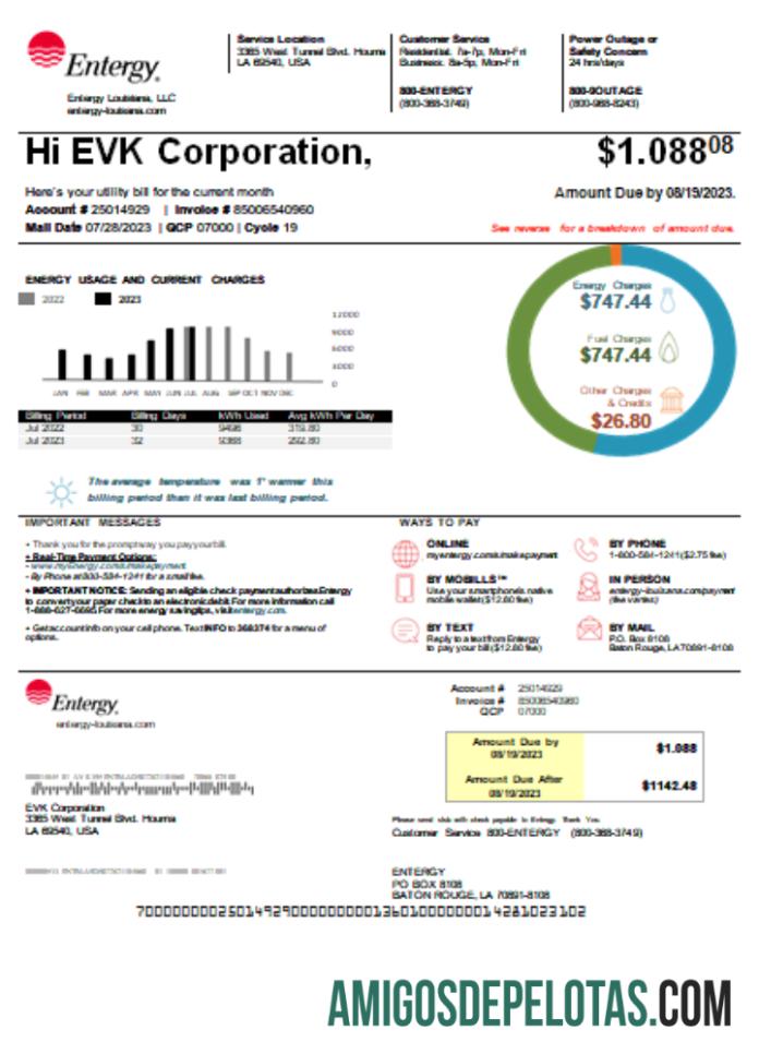 Lei de negócios de serviços públicos da Louisiana Entergy SCR exemplo